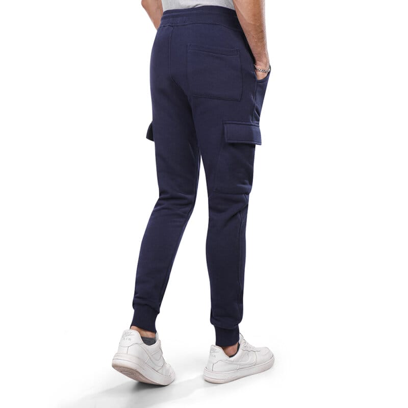 Coup - Solid Jog Pants with Pockets and Drawstring Closure - Image 2