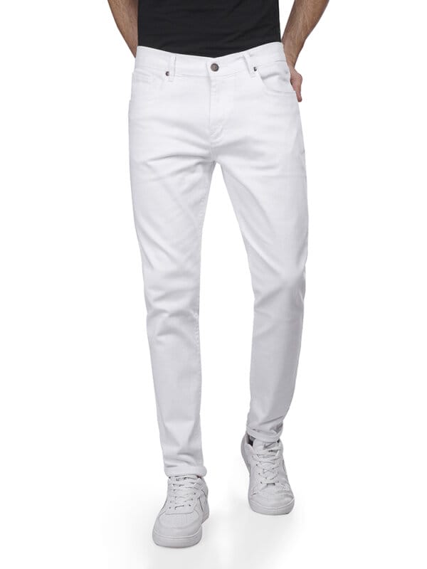 Coup - Mid-Rise Denim Jeans with Pockets and Zipper Closure