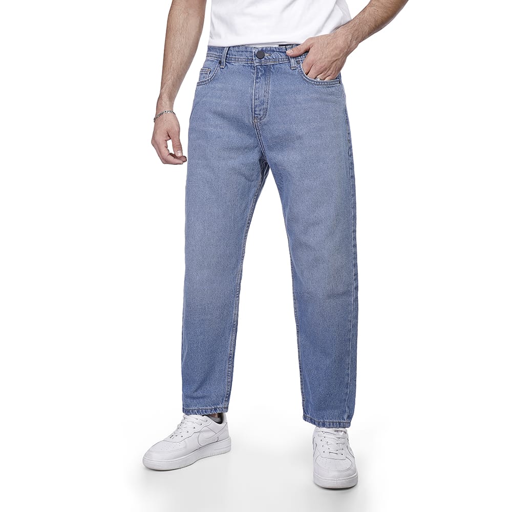 Coup - Wide Leg Mid-Rise Denim Jeans with Pockets and Zipper Closure Coup - Wide Leg Mid-Rise Denim Jeans with Pockets and Zipper Closure