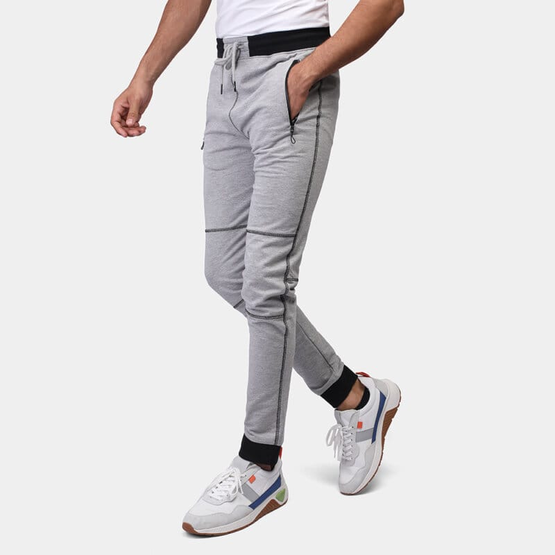 Coup - Solid Jog Pants with Pockets and Drawstring Closure