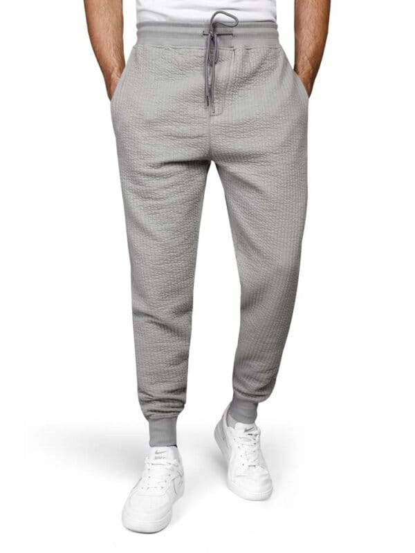 Coup - Solid Jog Pants with Pockets and Drawstring Closure