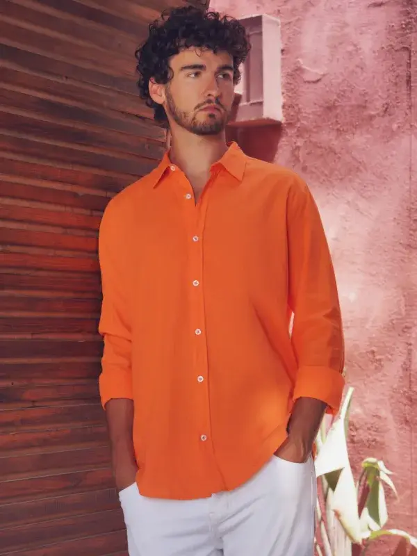 Coup - Linen Shirt With Long Sleeves