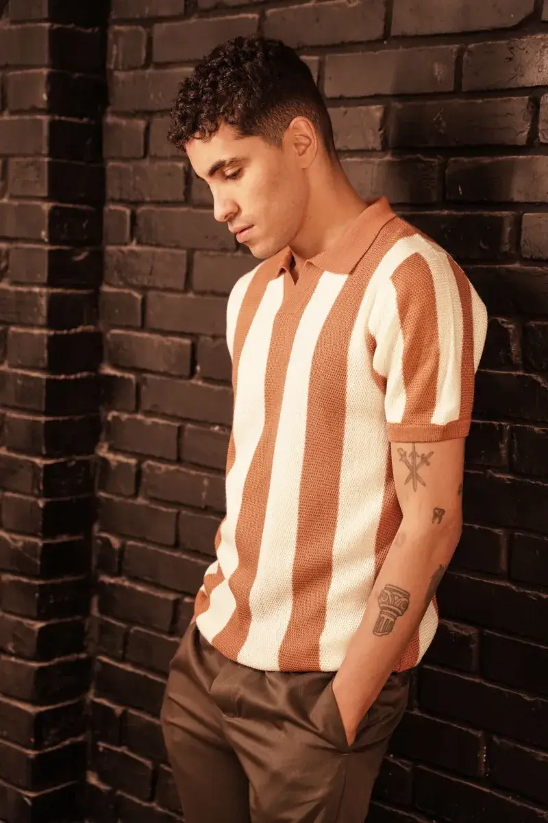 Coup - Woven Polo-Shirt with Short Sleeves