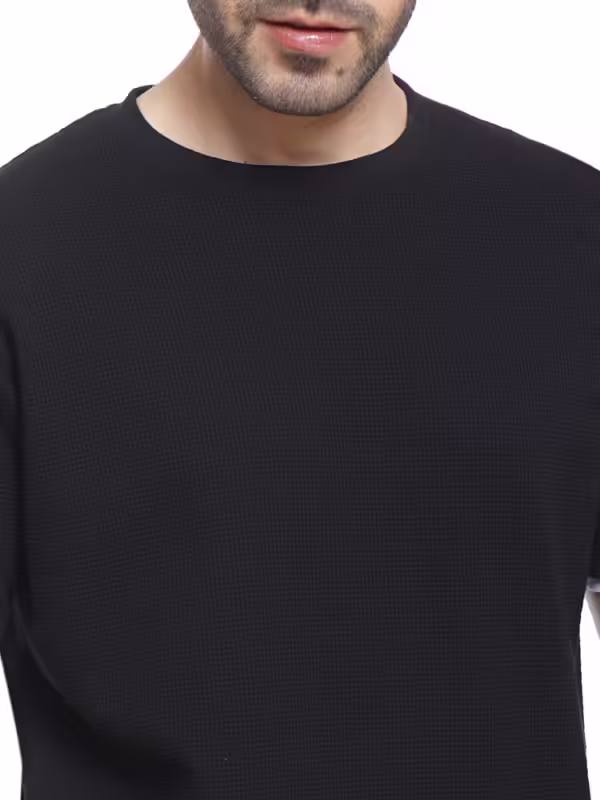 Coup - Texture Solid T-Shirt For Men