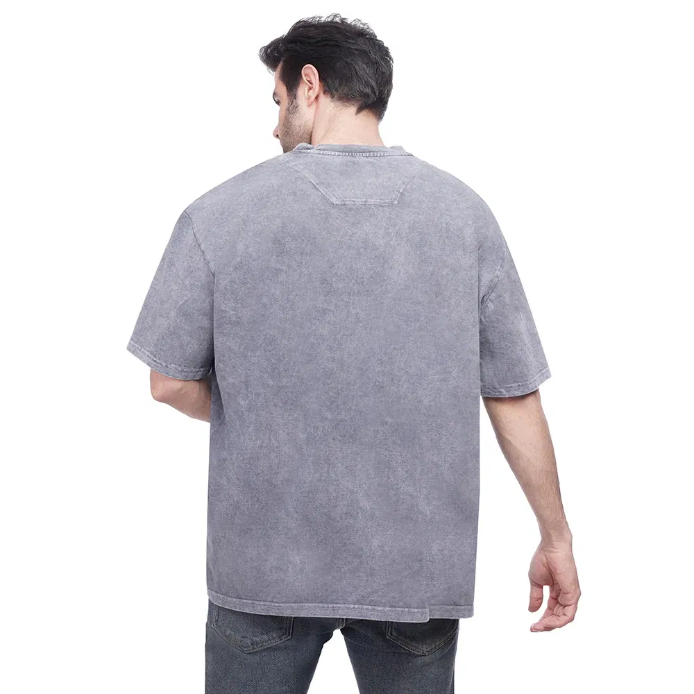 Coup - Solid Wached T-Shirt for Men Coup - Solid Wached T-Shirt for Men - Image 2