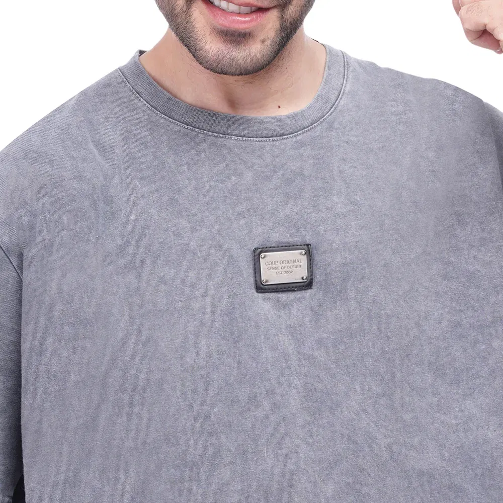 Coup - Solid Wached T-Shirt for Men Coup - Solid Wached T-Shirt for Men