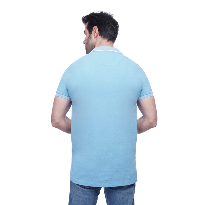 Coup - Solid Polo-shirt with Short Sleeves - Image 2