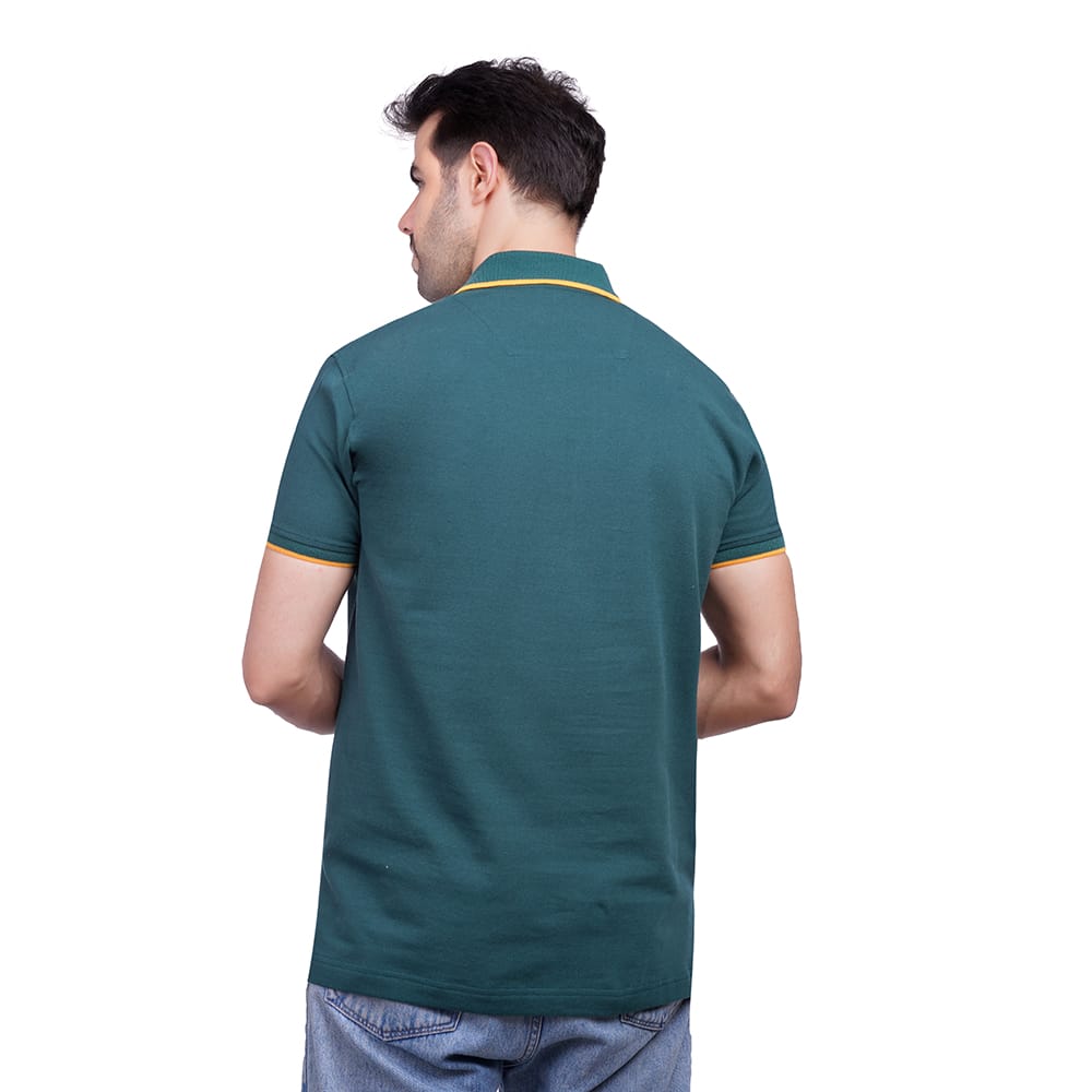 Coup - Solid Polo-shirt with Short Sleeves Coup - Solid Polo-shirt with Short Sleeves - Image 2