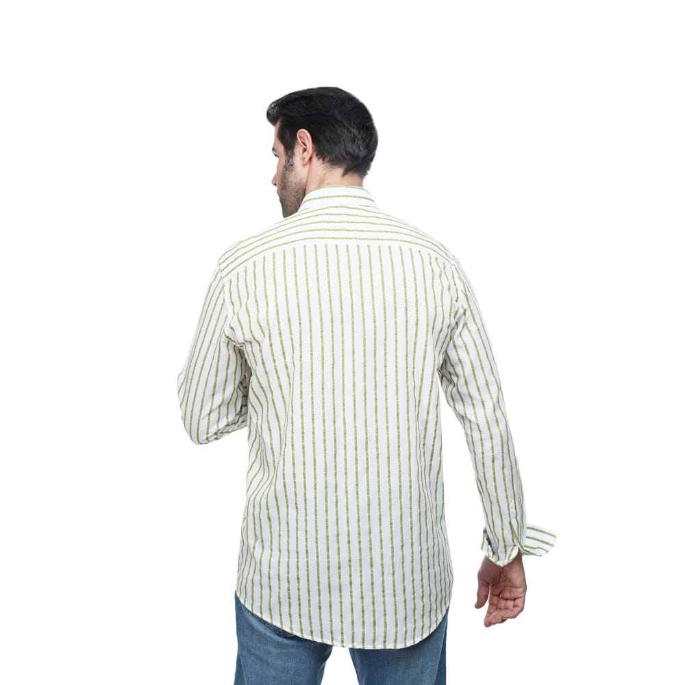 Coup - Vertical Stripe Button Down Shirt For Men Coup - Vertical Stripe Button Down Shirt For Men - Image 2