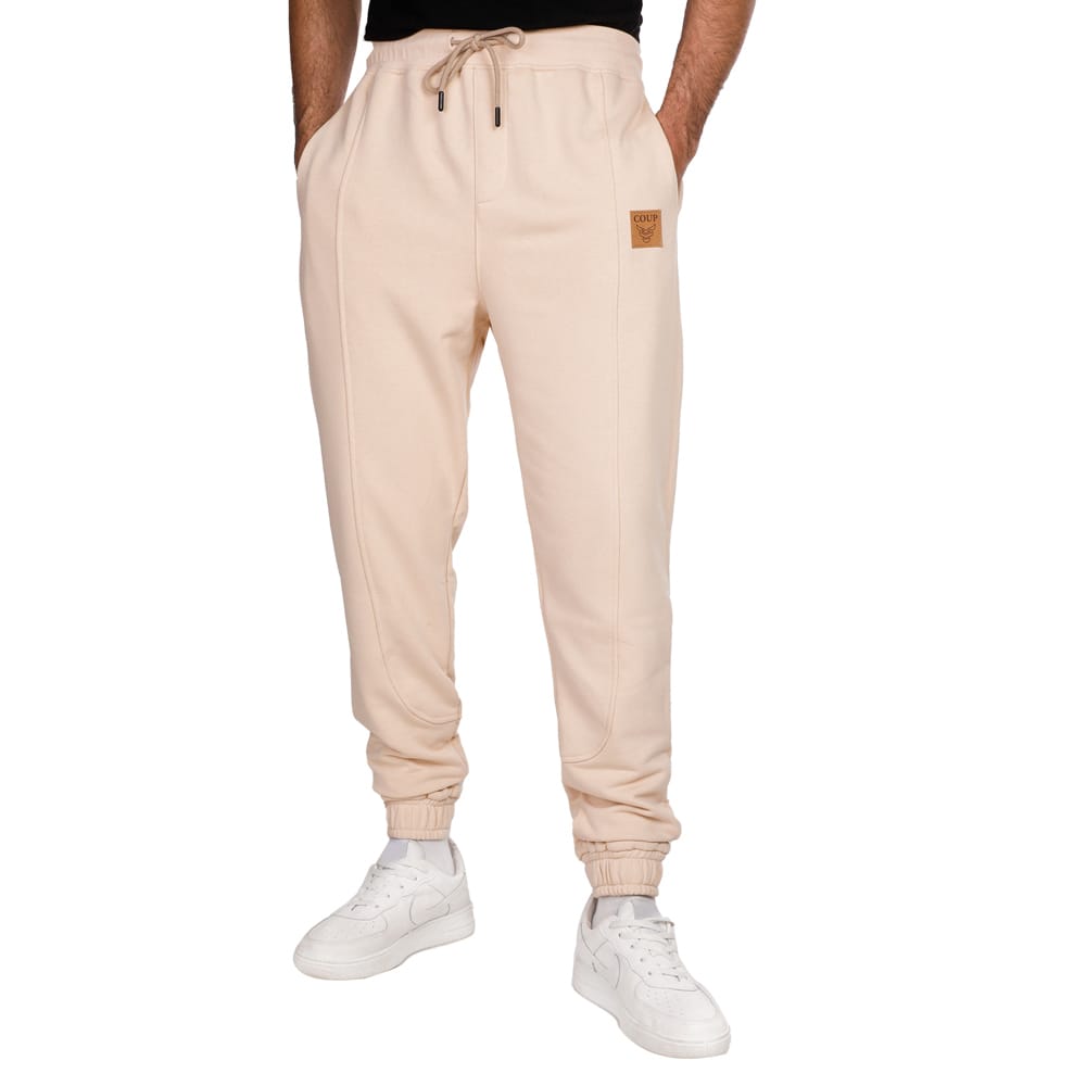 Coup - Solid Jog Pants with Pockets and Drawstring Closure Joggers Coup - Solid Jog Pants with Pockets and Drawstring Closure Joggers
