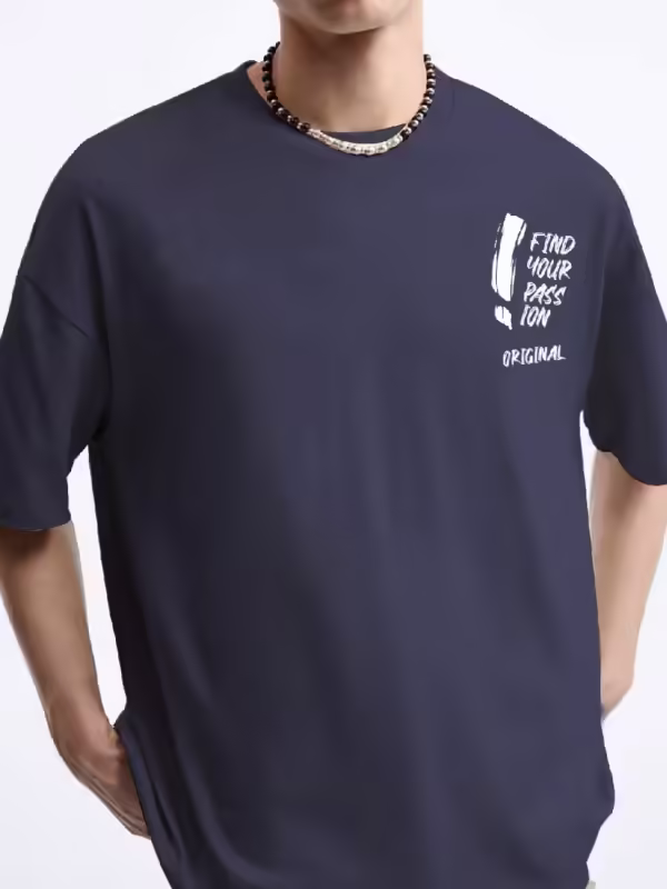 Coup - Text Print T-Shirt with Short Sleeves