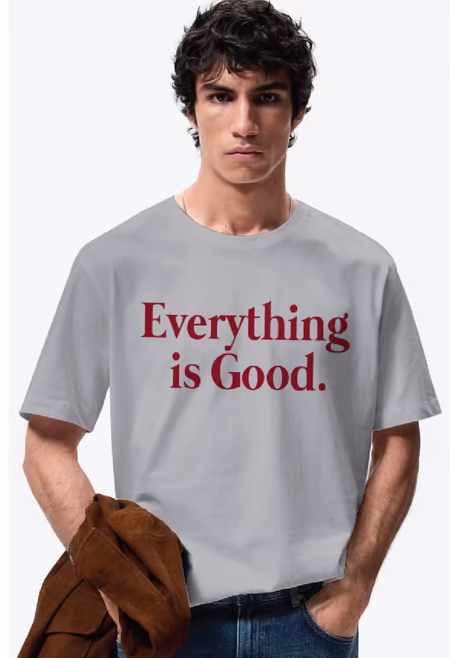 Coup - Text Print T-Shirt with Short Sleeves Coup - Text Print T-Shirt with Short Sleeves