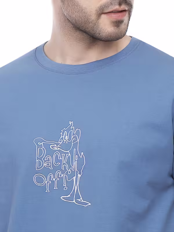 Coup - Embroidery T-shirt With Short Sleeves