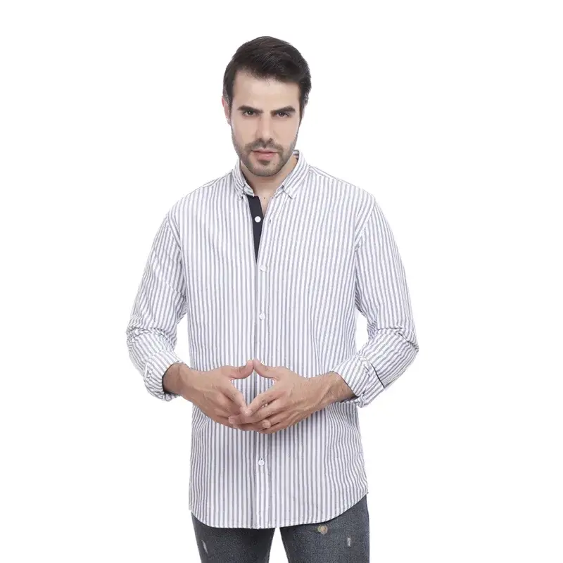 Coup - Vertical Stripe Button Down Shirt