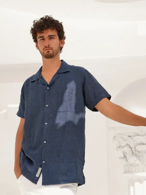Coup - Solid Shirt with Short Sleeves