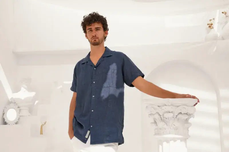 Coup - Solid Shirt with Short Sleeves