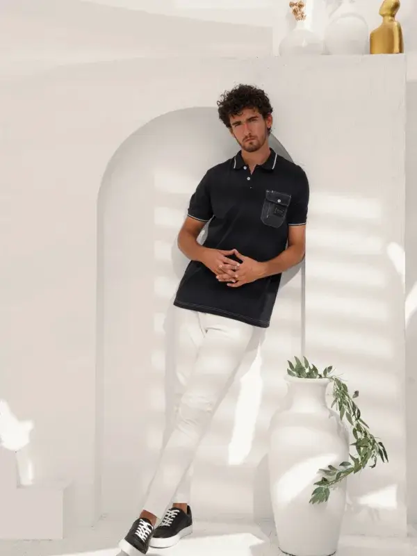 Coup - Polo-Shirt with Button Closure