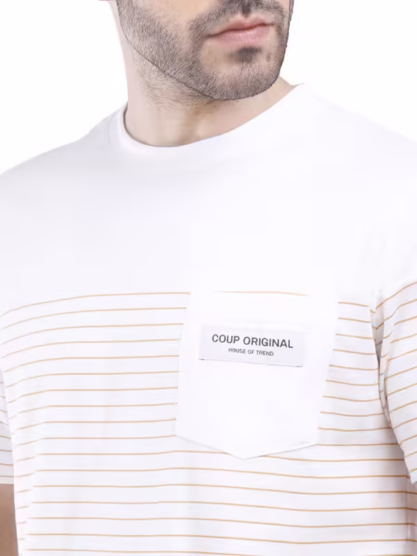 Coup - Striped T-Shirt With Short Sleeves
