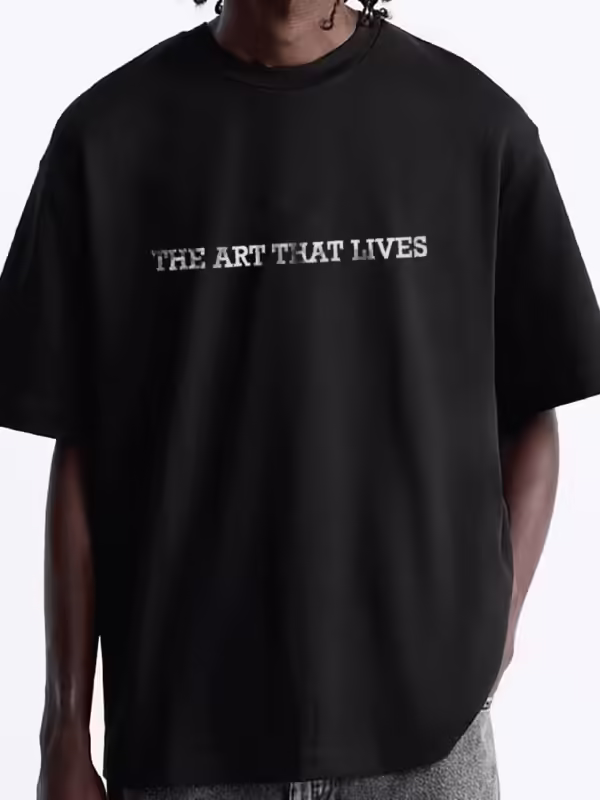 Coup - Text Print T-Shirt with Short Sleeves