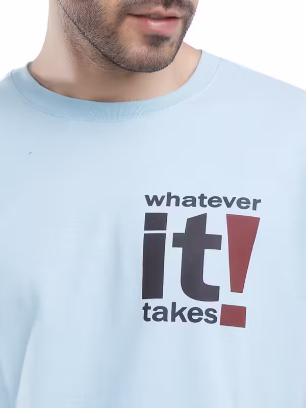 Coup - Text Print T-Shirt with Short Sleeves