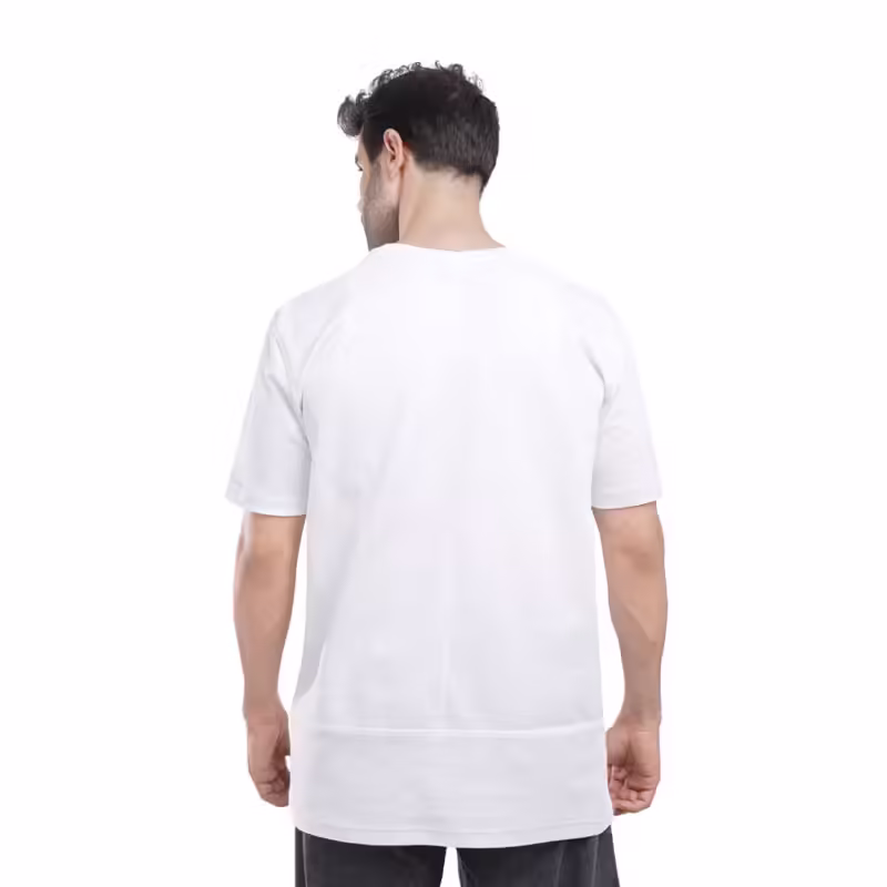 Coup - Texture Solid T-Shirt For Men with Pocket - Image 2