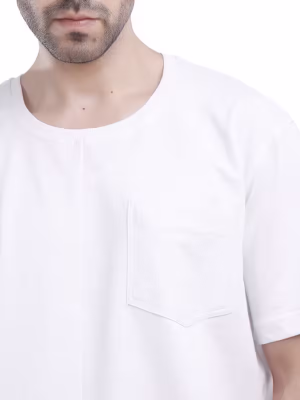 Coup - Texture Solid T-Shirt For Men with Pocket