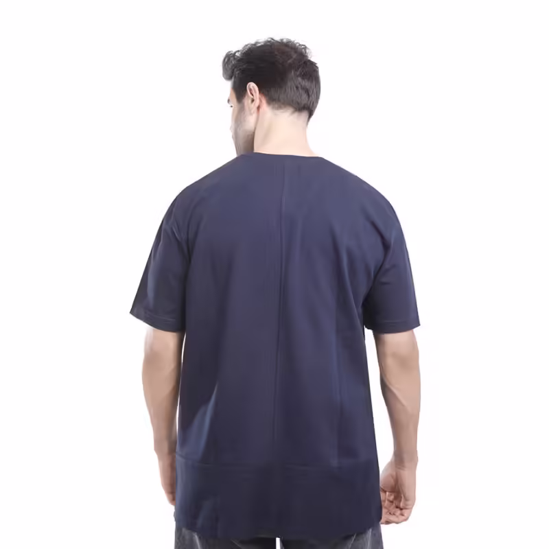 Coup - Texture Solid T-Shirt For Men with Pocket - Image 2