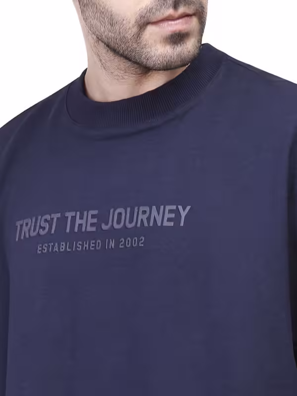 Coup - Text T-Shirt With Round Neck And Short Sleeves