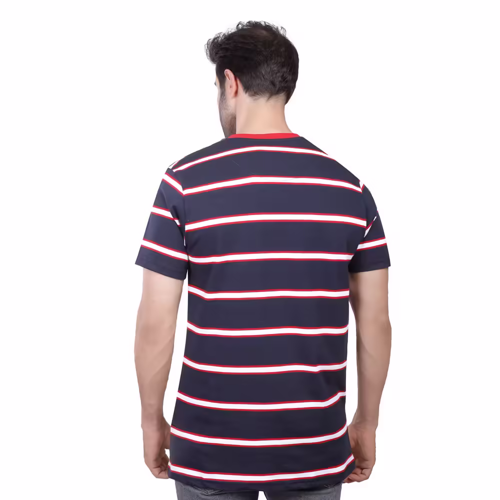 Coup - Striped T-Shirt With Short Sleeves Coup - Striped T-Shirt With Short Sleeves - Image 2