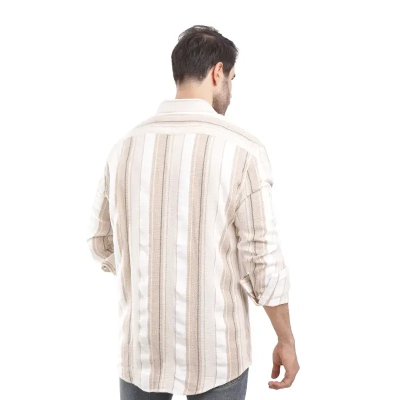 Coup - Vertical Stripe Button Down Shirt - Image 2