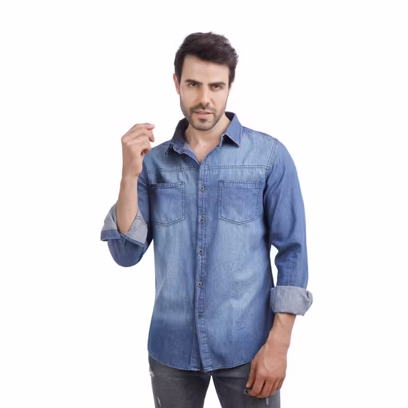 Coup - Denim Shirt With Long Sleeves