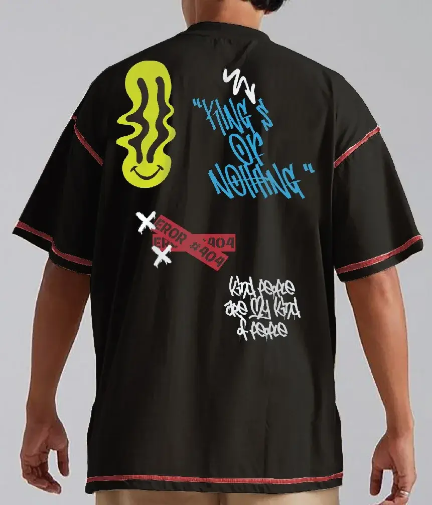 Coup Collection - Relaxed Fit Printed Cotton T-Shirt Coup Collection - Relaxed Fit Printed Cotton T-Shirt - Image 2
