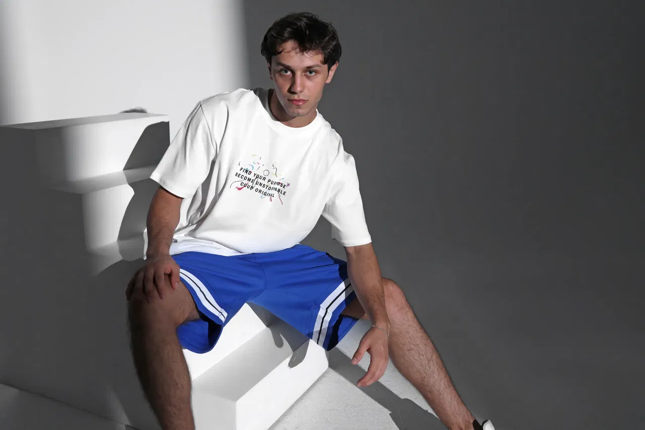 Coup Collection - Relaxed Fit Printed Cotton T-Shirt Coup Collection - Relaxed Fit Printed Cotton T-Shirt
