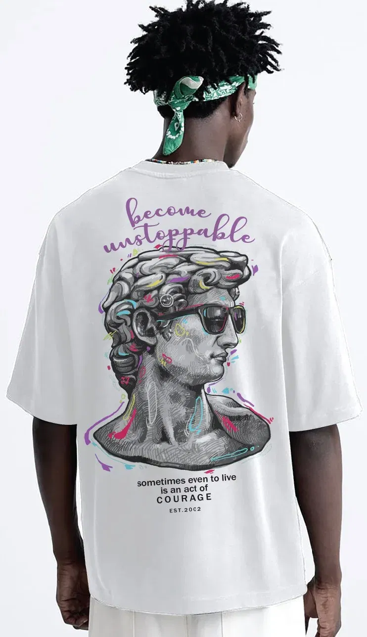 Coup Collection - Relaxed Fit Printed Cotton T-Shirt Coup Collection - Relaxed Fit Printed Cotton T-Shirt - Image 2