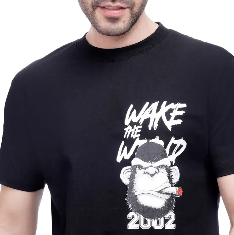 Coup Collection - Coup Print Crew Neck T-Shirt Short Sleeve