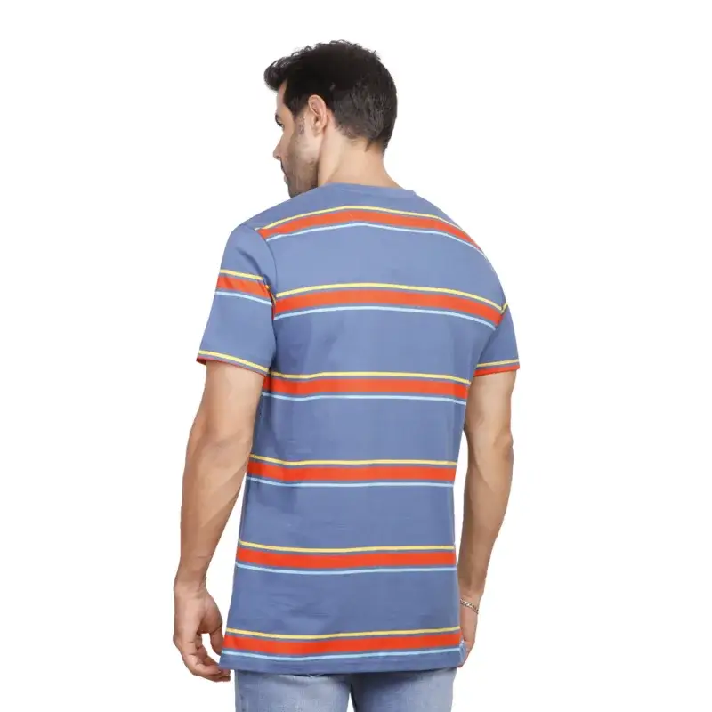 Coup Collection - Slim Fit Striped Crew Neck T-Shirt - Image 2