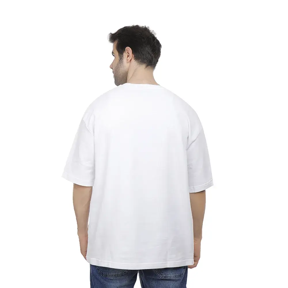 Coup Collection - Text Print T-Shirt with Short Sleeves Coup Collection - Text Print T-Shirt with Short Sleeves - Image 2
