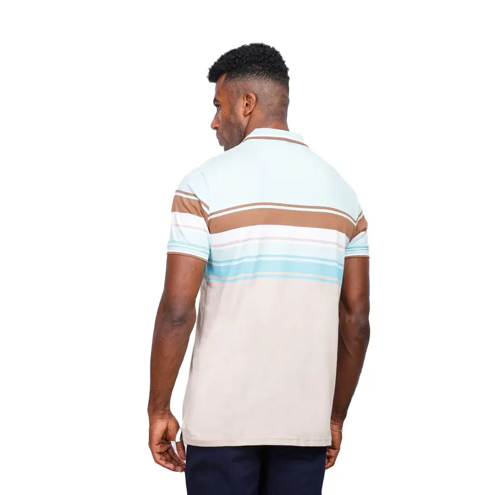 Coup Collection - Men’s Striped Polo Shirt Regular Fit Coup Collection - Men’s Striped Polo Shirt Regular Fit - Image 2