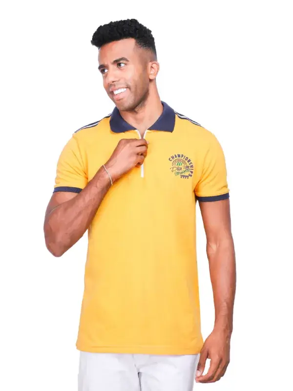 تيشيرت بولو رجالي بقصة Slim Fit وسحاب