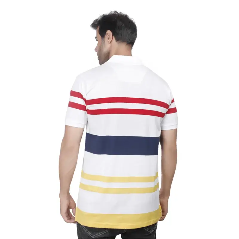 Coup Collection - Men’s Striped Polo Shirt Regular Fit - Image 2