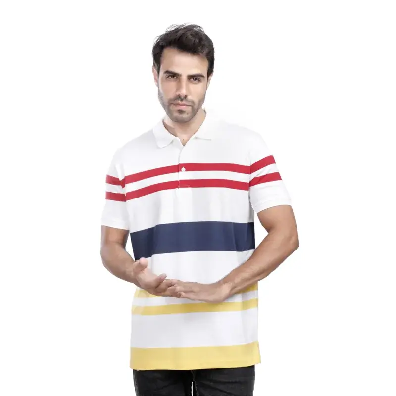Coup Collection - Men’s Striped Polo Shirt Regular Fit