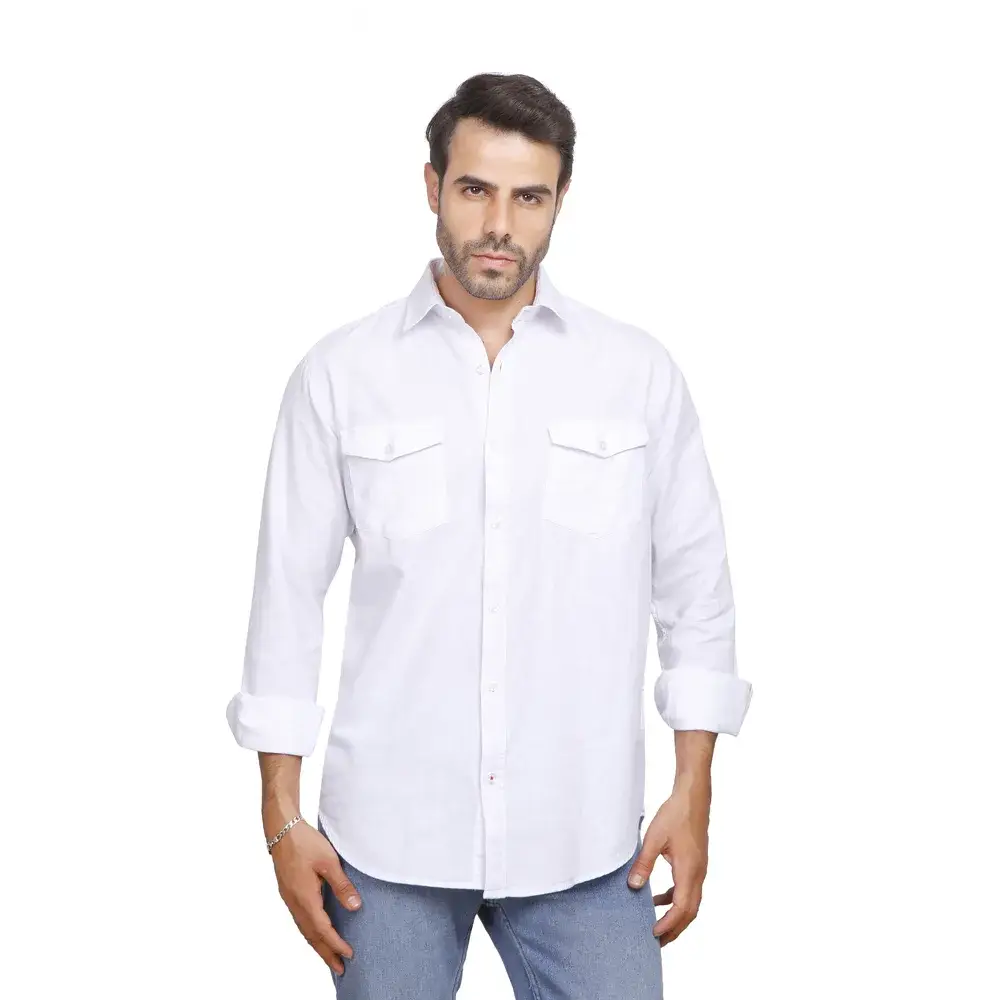 Men's Shirt with Two Flap Pockets Men's Shirt with Two Flap Pockets