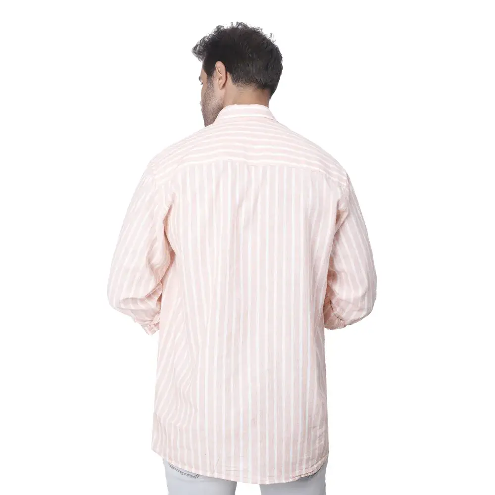 Coup - Modern Regular Fit Striped Men's Shirt - Long Sleeve Collar, Buttoned Coup - Modern Regular Fit Striped Men's Shirt - Long Sleeve Collar, Buttoned - Image 2