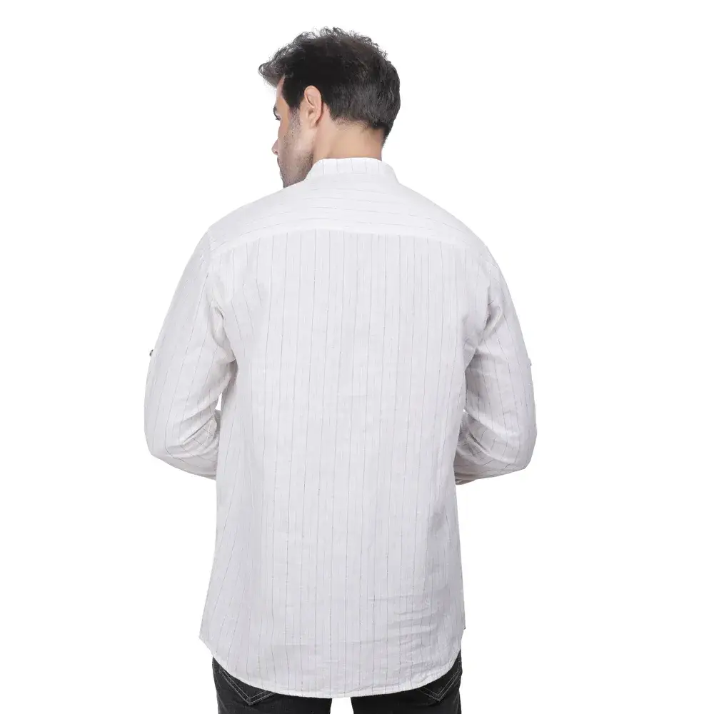 Coup - Regular Fit Dressing Mandarin Collar Shirt Coup - Regular Fit Dressing Mandarin Collar Shirt - Image 2