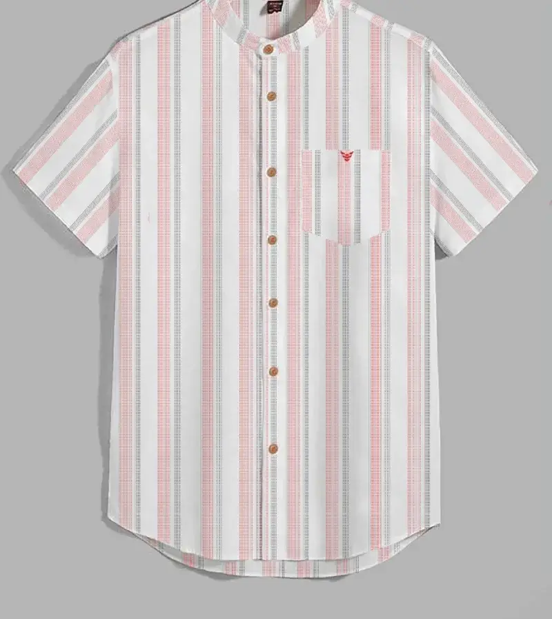 Coup - Men's Linen Regular Fit Shirt Shirt with Short Sleeves