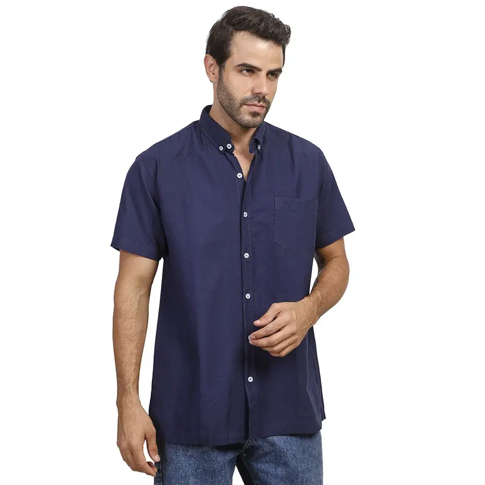 Coup - Chest Pocket Regular Fit Shirt with Short Sleeves Coup - Chest Pocket Regular Fit Shirt with Short Sleeves