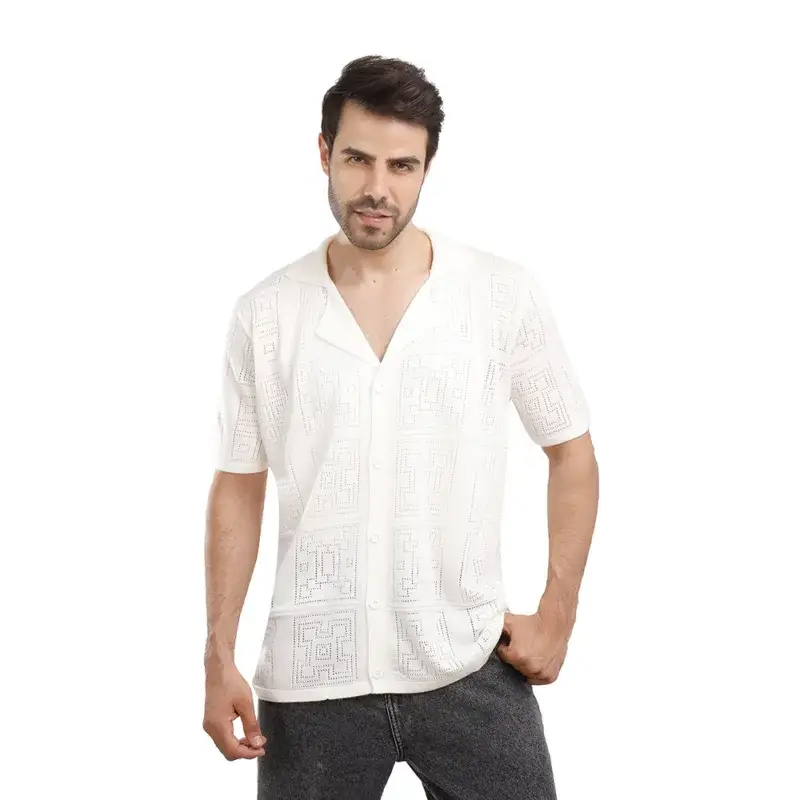 Coup - Pattern Short Sleeves Men's Shirt