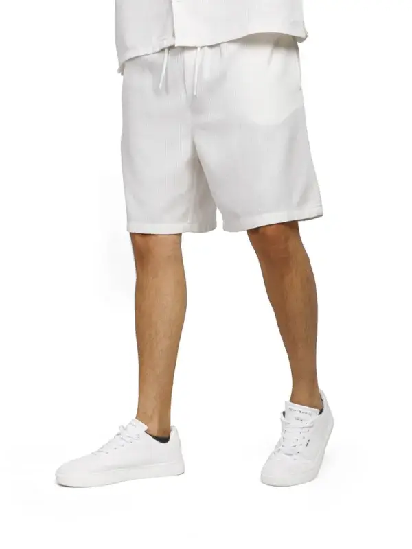 Coup - Men's Lace-Up Linen Shorts