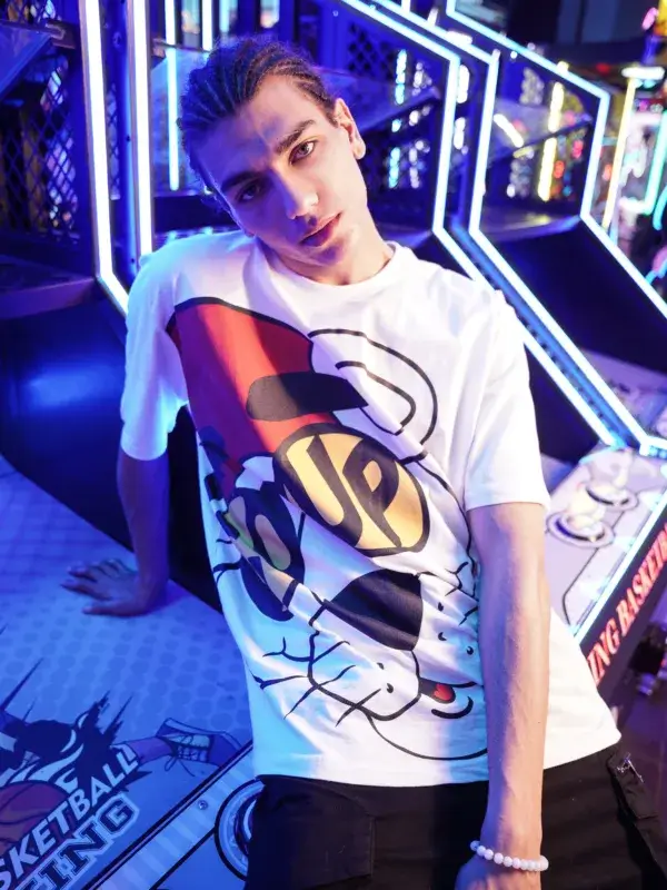 Coup Collection -Print Pink Panther cotton T-shirt
