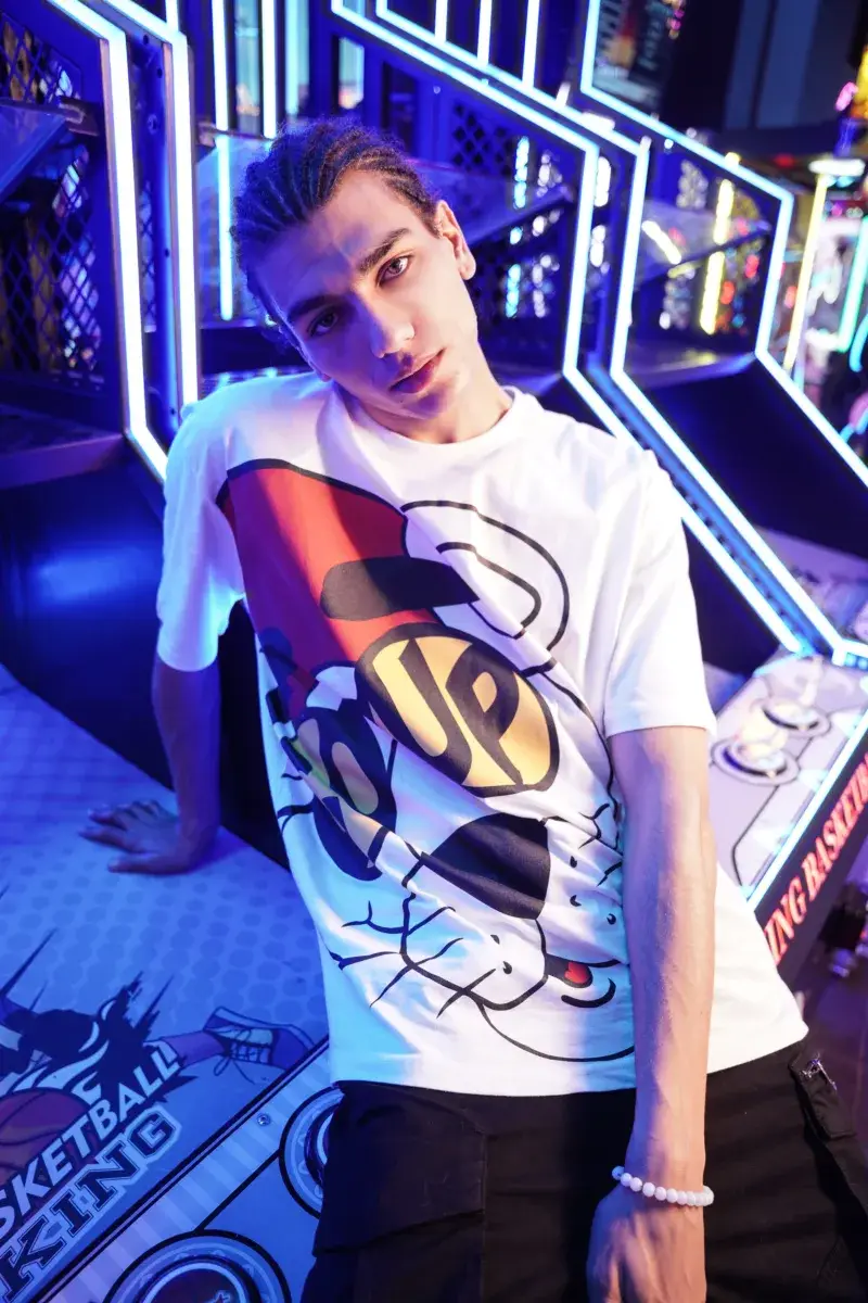 Coup Collection -Print Pink Panther cotton T-shirt